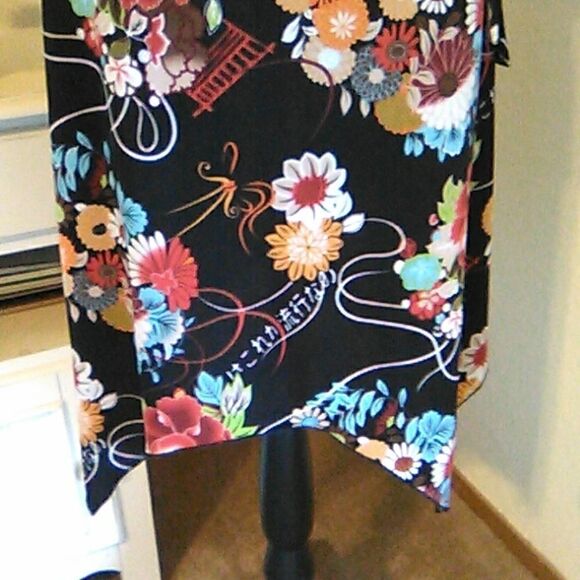 Aqua Blue Handkerchief Hem Dress - Picture 5 of 13